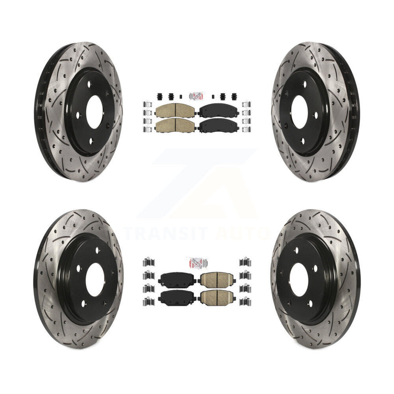 Transit Auto KDA-102400 Disc Brake Kit for 2017-2018 Dodge Grand Caravan - Front and Rear product image
