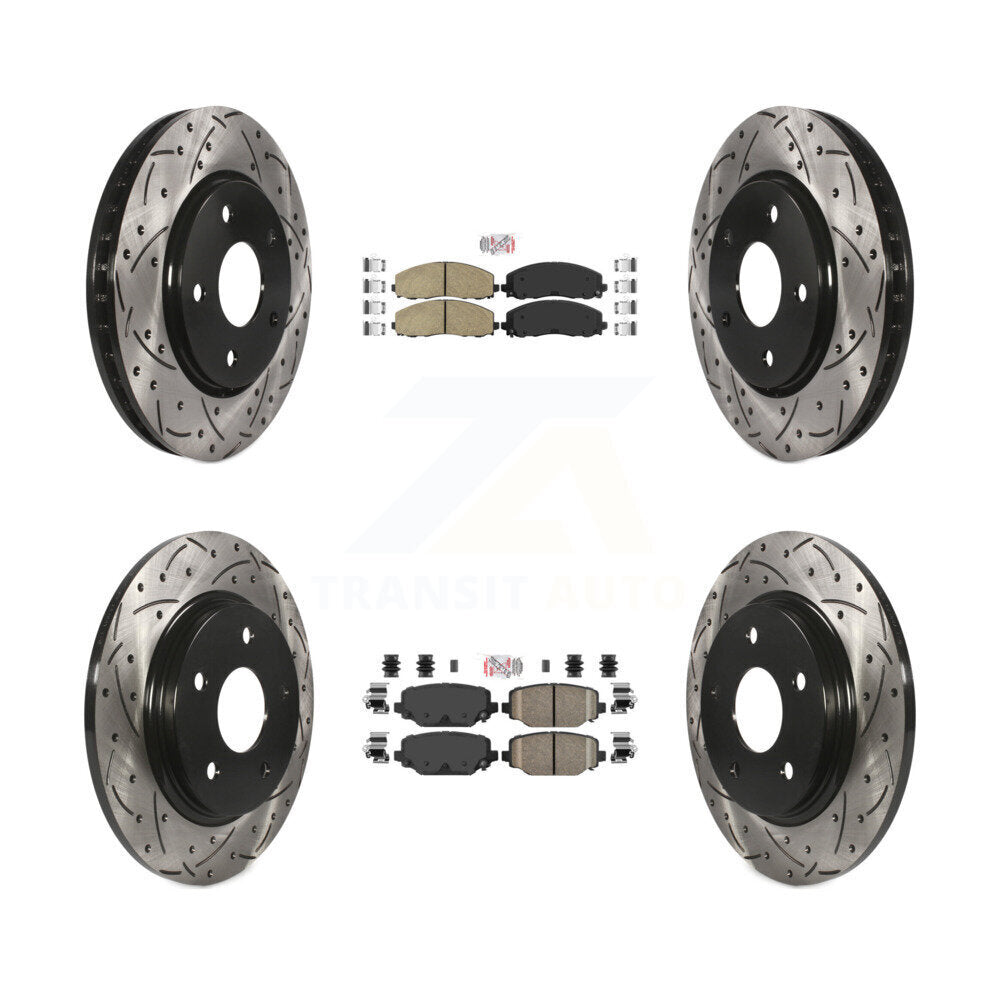 Transit Auto KDA-102401 Disc Brake Kit for 2017-2018 Dodge Grand Caravan - Front and Rear product image