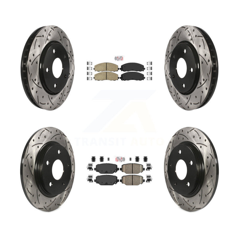 Transit Auto KDA-102401 Disc Brake Kit for 2017-2018 Dodge Grand Caravan - Front and Rear product image
