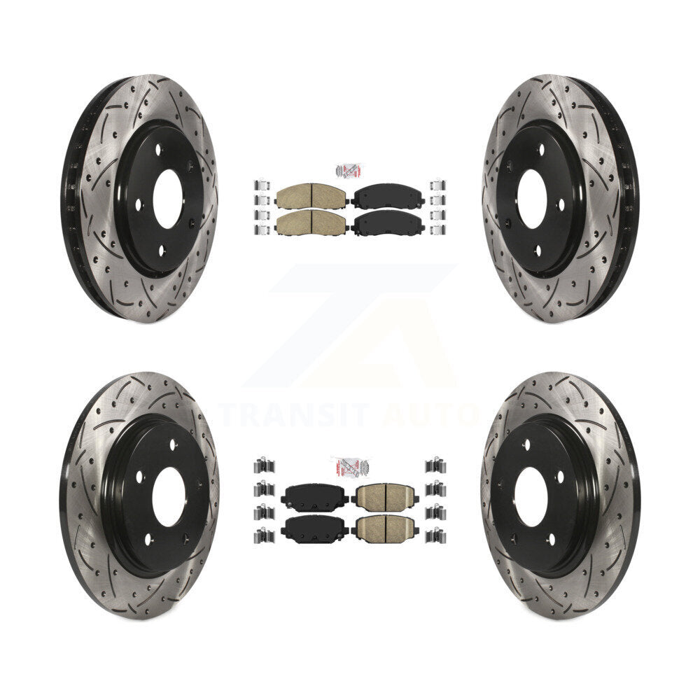 Transit Auto KDA-102402 Disc Brake Kit for 2017-2018 Dodge Grand Caravan - Front and Rear product image