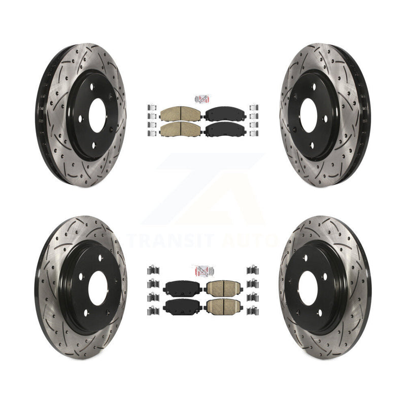 Transit Auto KDA-102402 Disc Brake Kit for 2017-2018 Dodge Grand Caravan - Front and Rear product image