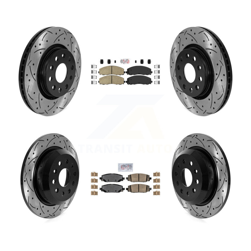 Transit Auto KDA-102404 Disc Brake Kit for 2018-2020 Jeep Wrangler - Front and Rear product image