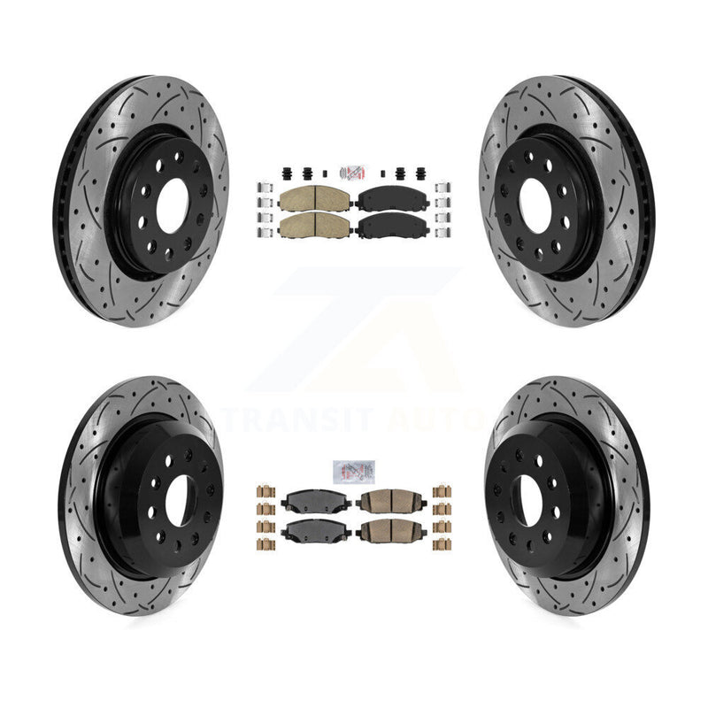 Transit Auto KDA-102404 Disc Brake Kit for 2018-2020 Jeep Wrangler - Front and Rear product image
