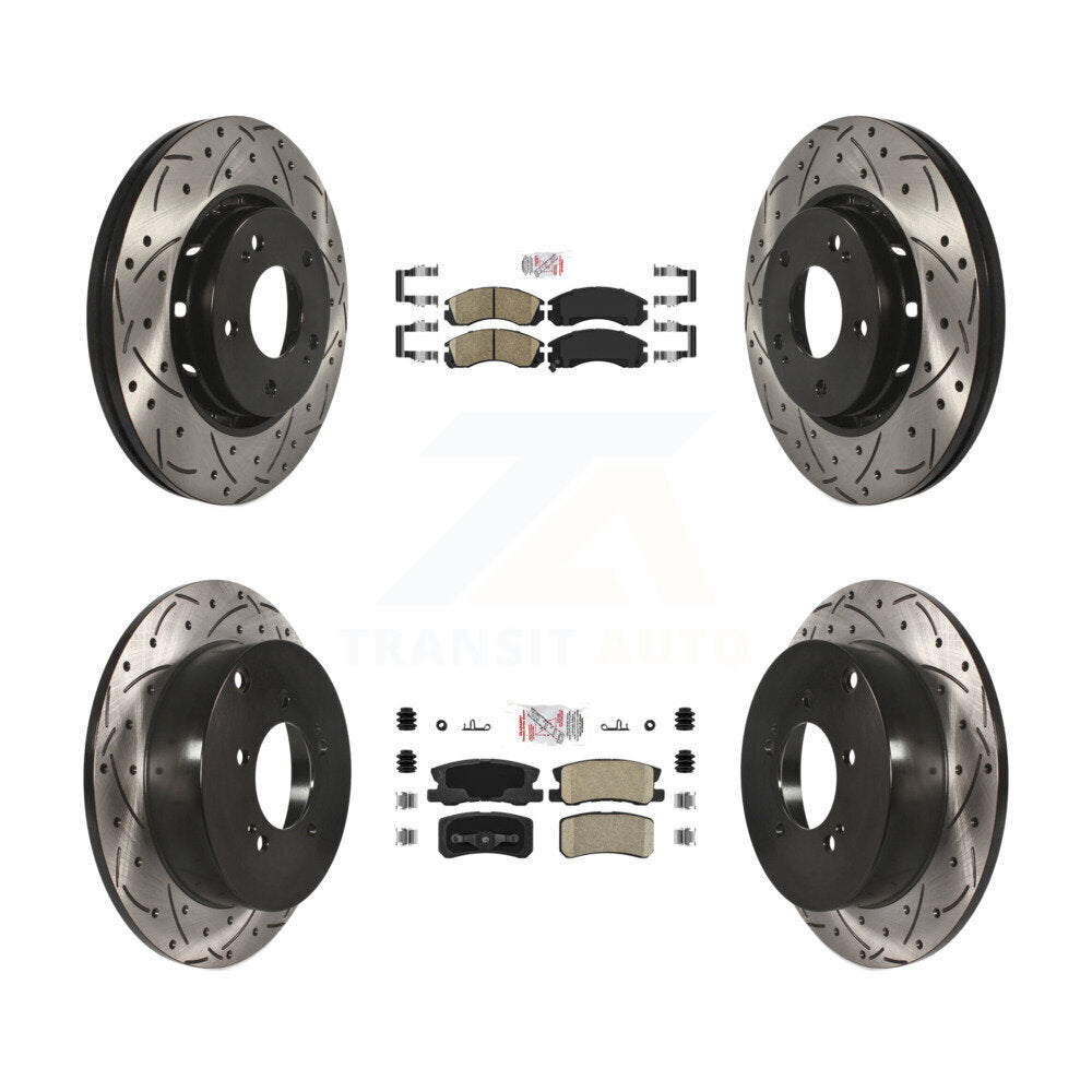 Transit Auto KDA-102427 Disc Brake Kit for 2009-2015 Mitsubishi Lancer - Front and Rear product image