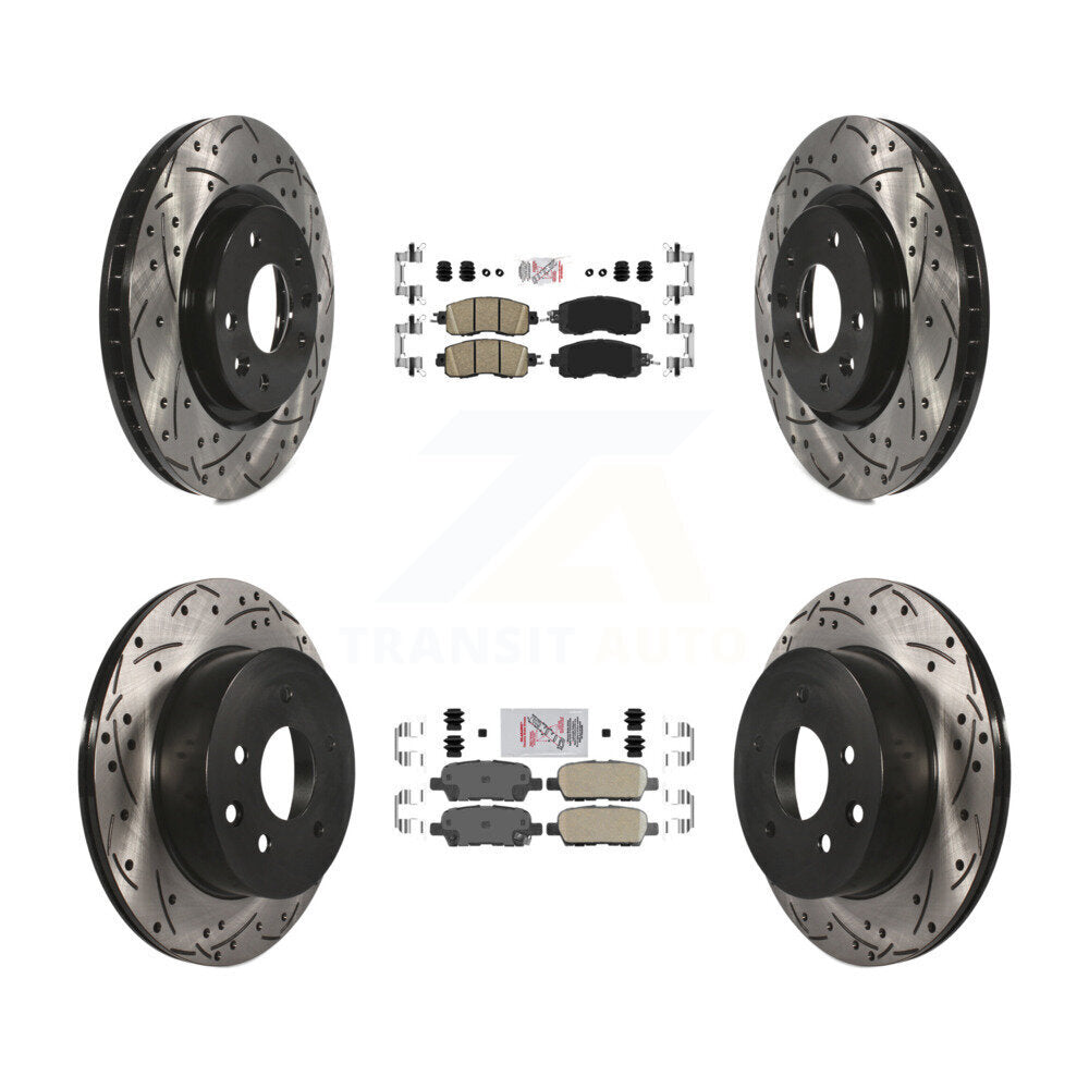 Transit Auto KDA-102430 Disc Brake Kit for 2014-2017 Nissan LEAF - Front and Rear product image