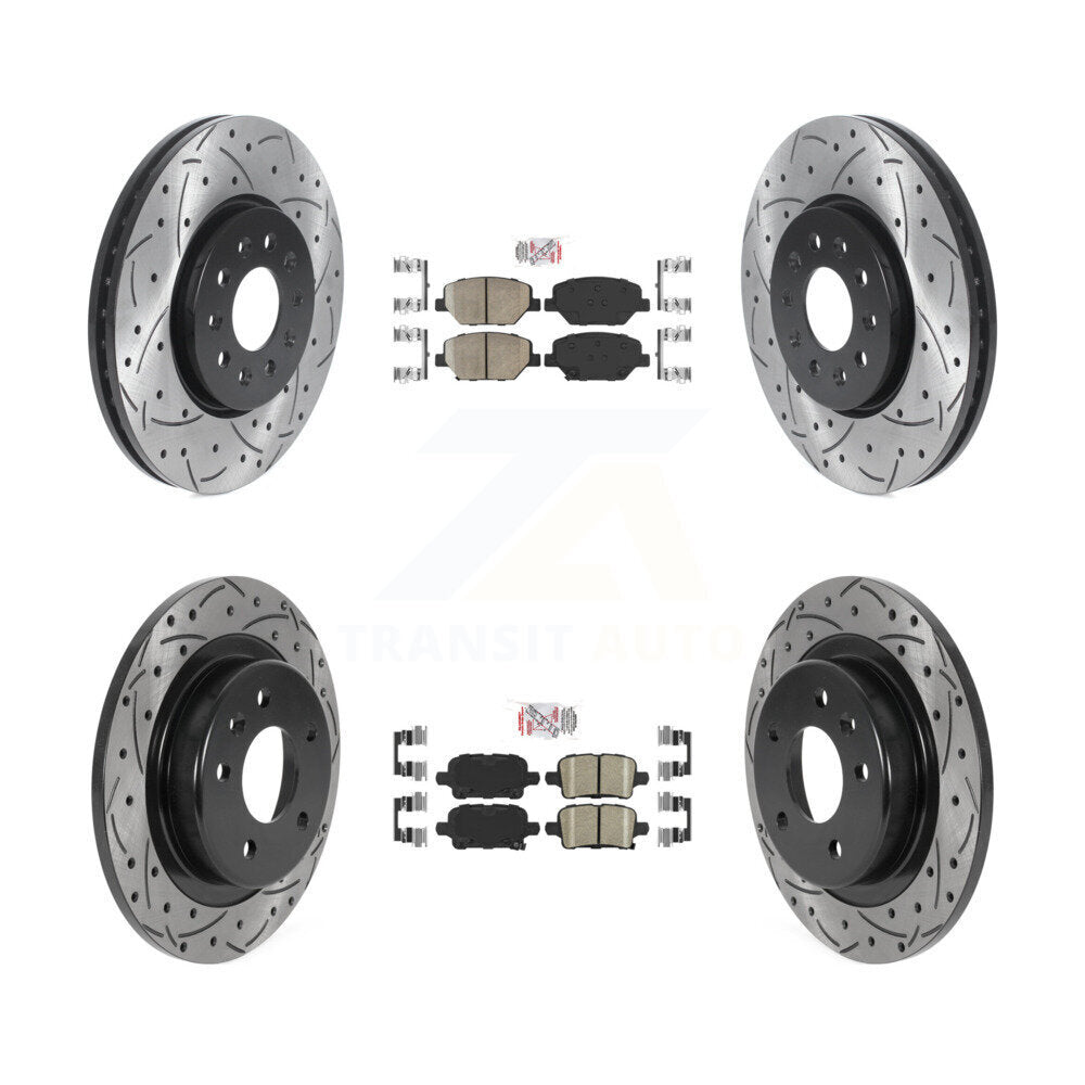 Transit Auto KDA-102438 Disc Brake Kit for 2017-2019 Chevrolet Equinox, GMC Terrain, Buick LaCrosse - Front and Rear product image
