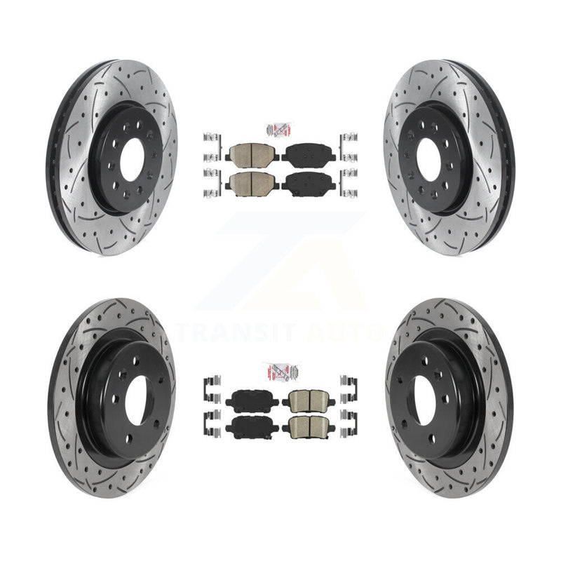 Transit Auto KDA-102438 Disc Brake Kit for 2017-2019 Chevrolet Equinox, GMC Terrain, Buick LaCrosse - Front and Rear product image