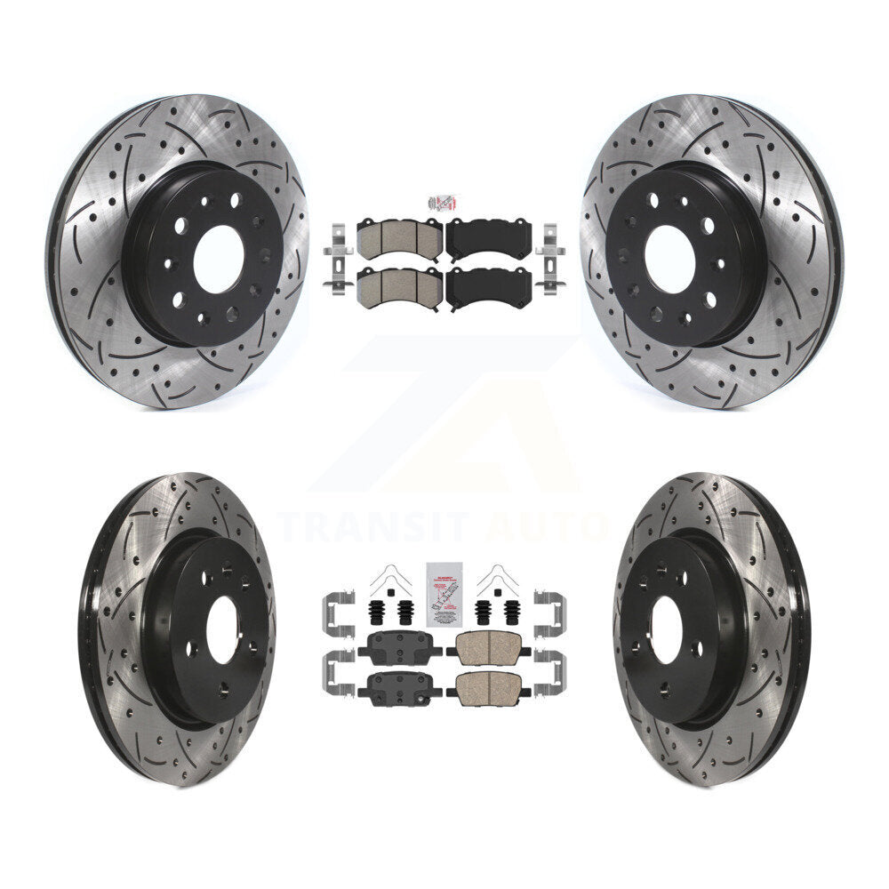 Transit Auto KDA-102439 Disc Brake Kit for 2019-2020 Chevrolet Camaro - Front and Rear product image