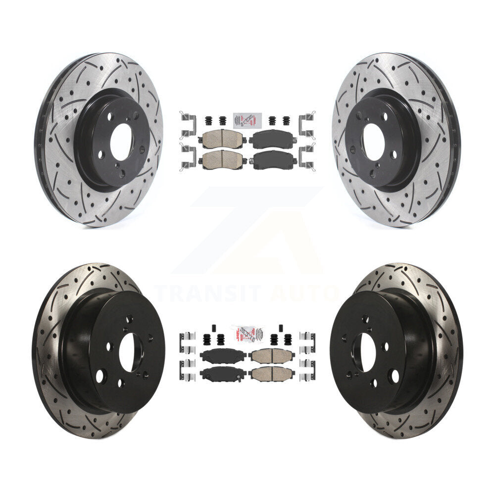 Transit Auto KDA-102453 Disc Brake Kit for 2017-2023 Subaru Impreza - Front and Rear product image