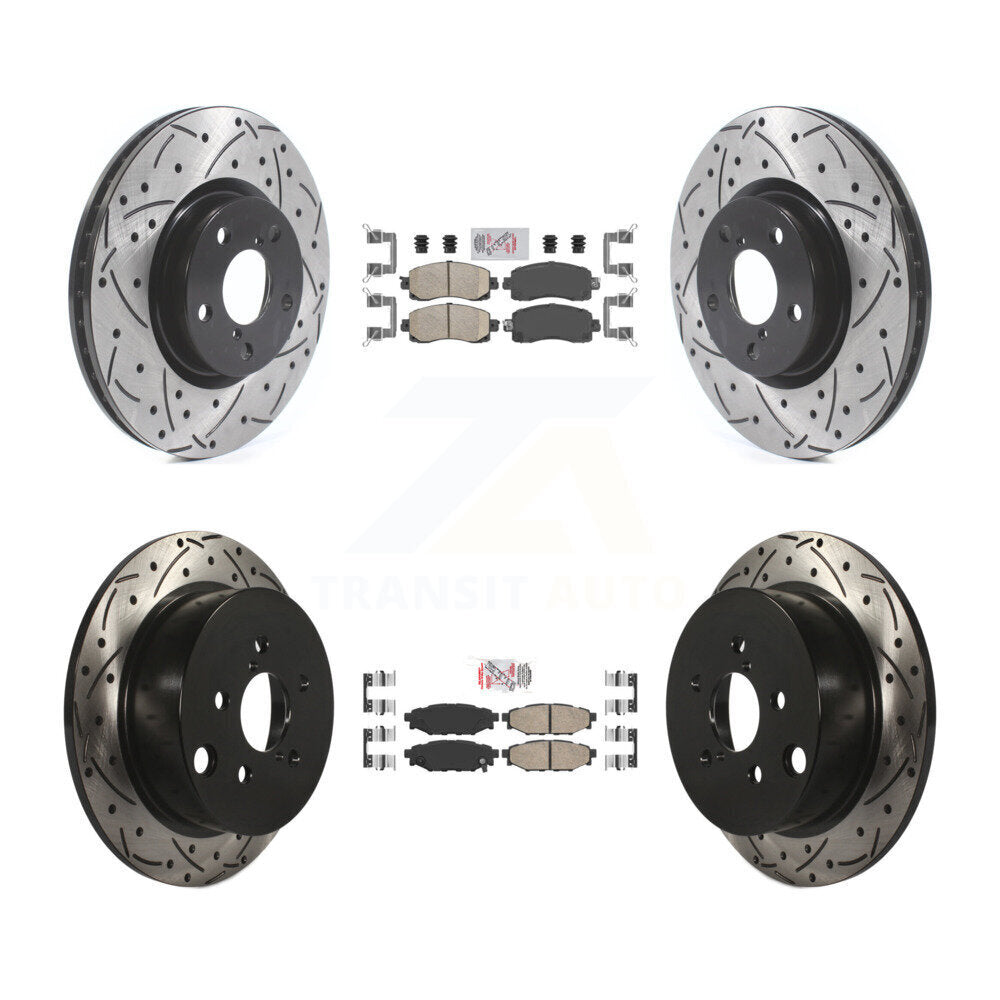 Transit Auto KDA-102454 Disc Brake Kit for 2017-2023 Subaru Impreza - Front and Rear product image