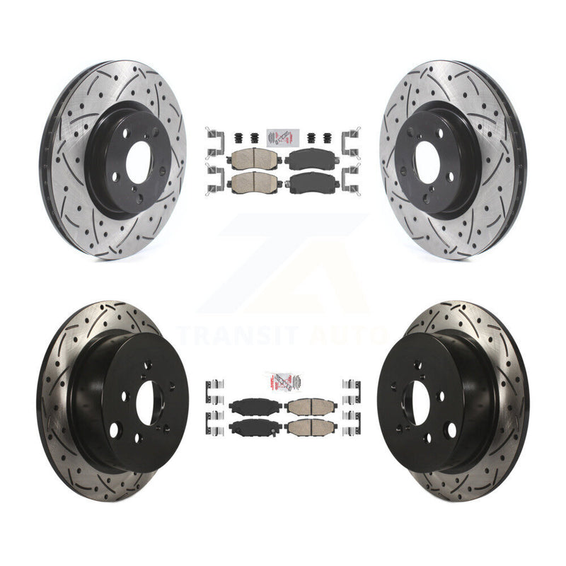 Transit Auto KDA-102454 Disc Brake Kit for 2017-2023 Subaru Impreza - Front and Rear product image