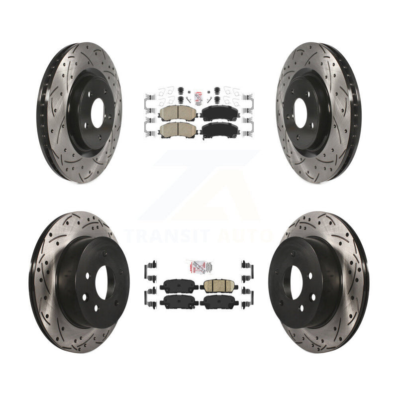 Transit Auto KDA-102460 Disc Brake Kit for 2014-2019 Nissan Rogue - Front and Rear product image
