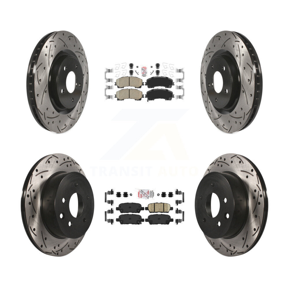 Transit Auto KDA-102461 Disc Brake Kit for 2014-2019 Nissan Rogue - Front and Rear product image