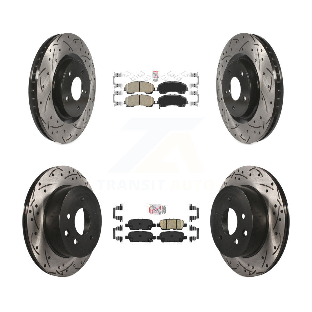 Transit Auto KDA-102462 Disc Brake Kit for 2014-2019 Nissan Rogue - Front and Rear product image