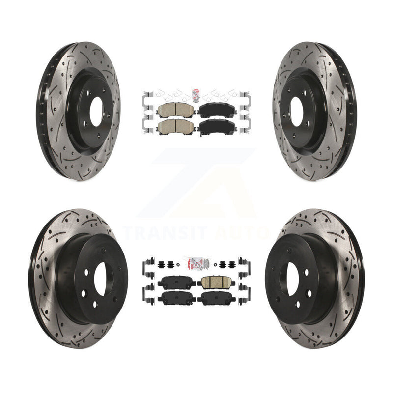 Transit Auto KDA-102463 Disc Brake Kit for 2014-2019 Nissan Rogue - Front and Rear product image