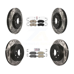 Transit Auto KDA-102464 Disc Brake Kit for 2014-2023 Nissan Rogue, Nissan Rogue Sport, Nissan Qashqai - Front and Rear product image