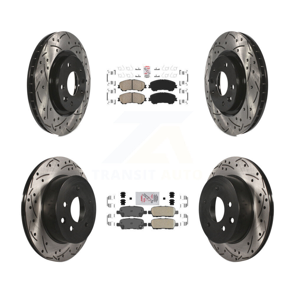 Transit Auto KDA-102465 Disc Brake Kit for 2014-2023 Nissan Rogue, Nissan Rogue Sport, Nissan Qashqai - Front and Rear product image