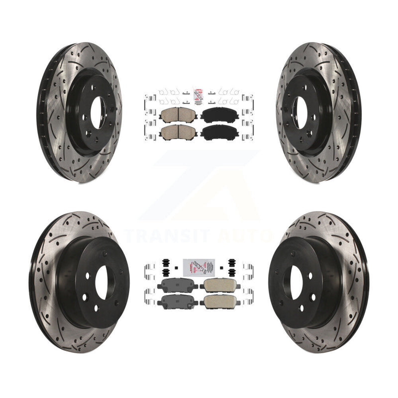 Transit Auto KDA-102465 Disc Brake Kit for 2014-2023 Nissan Rogue, Nissan Rogue Sport, Nissan Qashqai - Front and Rear product image