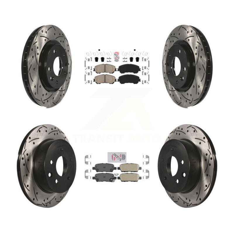 Transit Auto KDA-102466 Disc Brake Kit for 2014-2023 Nissan Rogue, Nissan Rogue Sport, Nissan Qashqai - Front and Rear product image