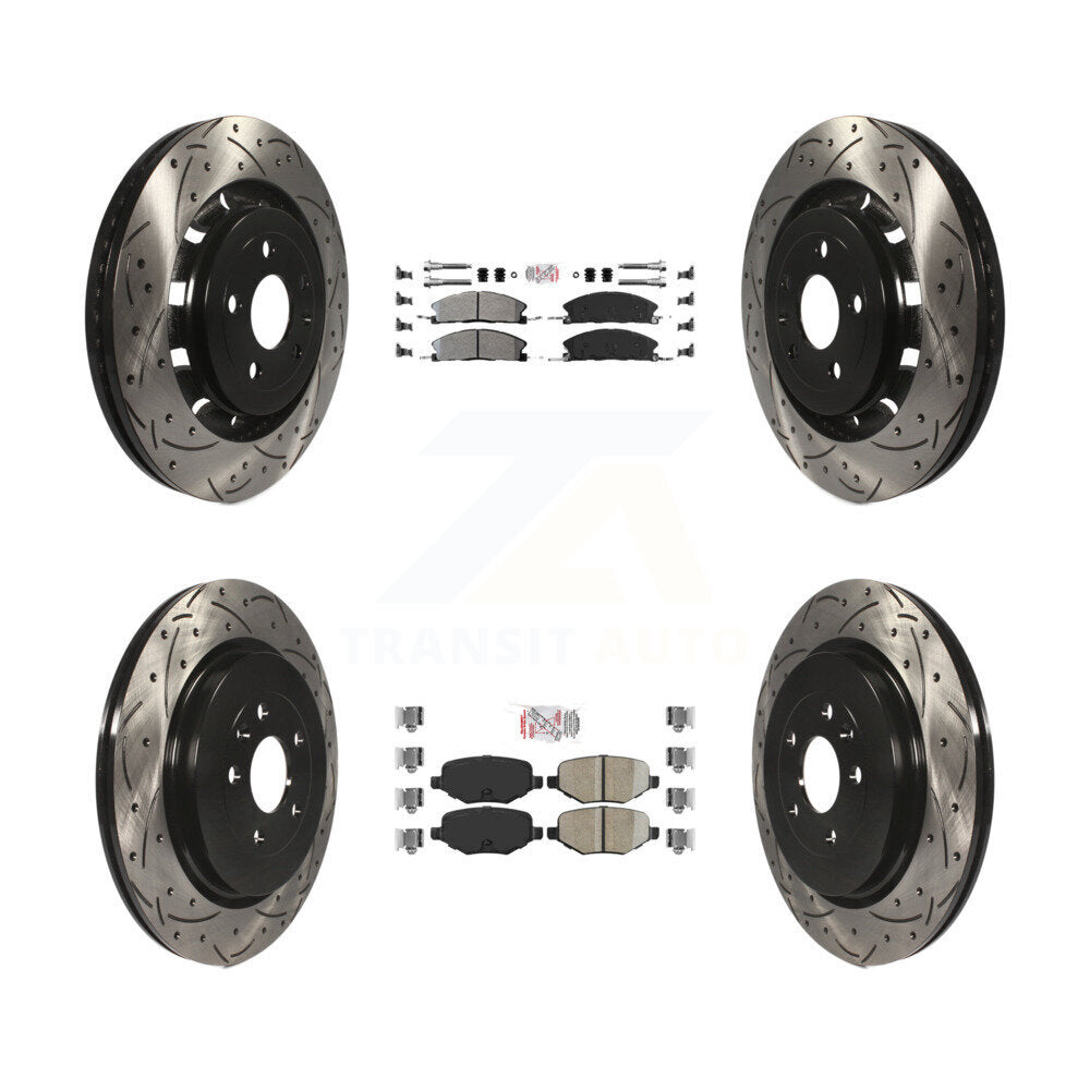 Transit Auto KDA-102498 Disc Brake Kit for 2012-2019 Ford Taurus, Lincoln MKT, Ford Explorer & more - Front and Rear product image