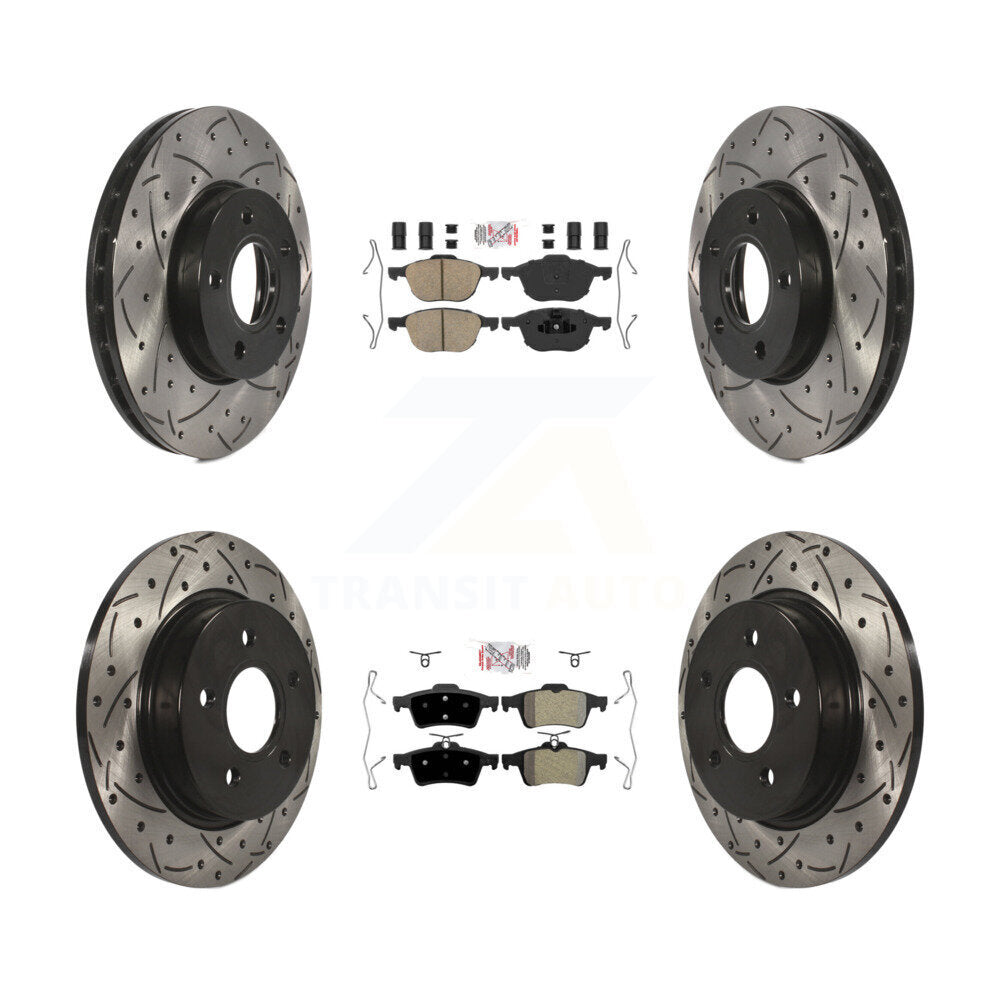 Transit Auto KDA-102504 Disc Brake Kit for 2012-2018 Ford Focus - Front and Rear product image