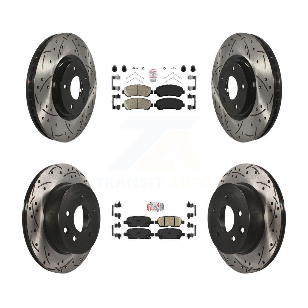 Transit Auto KDA-102525 Disc Brake Kit for 2014-2017 Nissan Juke - Front and Rear product image
