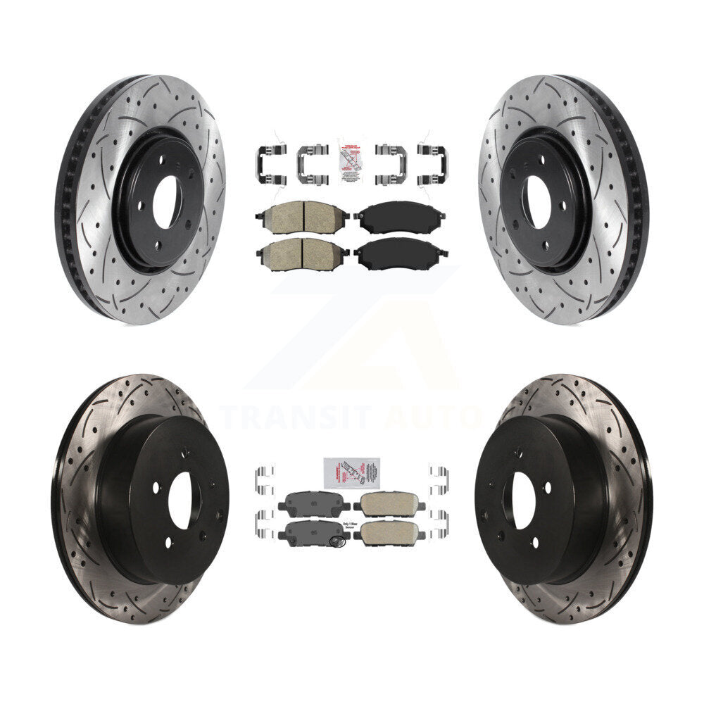 Transit Auto KDA-102541 Disc Brake Kit for 2006-2013 INFINITI FX37, INFINITI FX35, INFINITI FX45 - Front and Rear product image