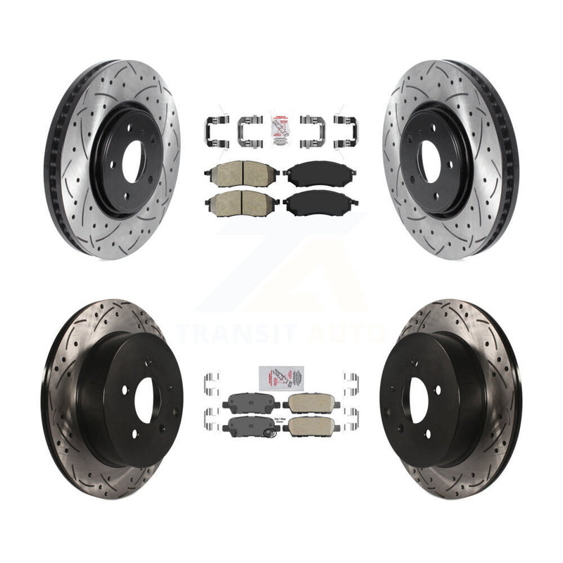 Transit Auto KDA-102541 Disc Brake Kit for 2006-2013 INFINITI FX37, INFINITI FX35, INFINITI FX45 - Front and Rear product image