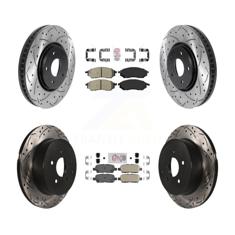 Transit Auto KDA-102542 Disc Brake Kit for 2006-2013 INFINITI FX37, INFINITI FX35, INFINITI FX45 - Front and Rear product image