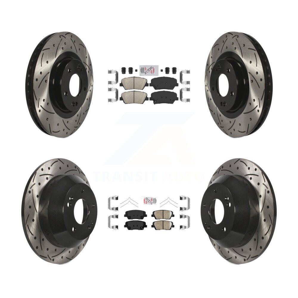 Transit Auto KDA-102550 Disc Brake Kit for 2014-2015 Kia Sorento - Front and Rear product image