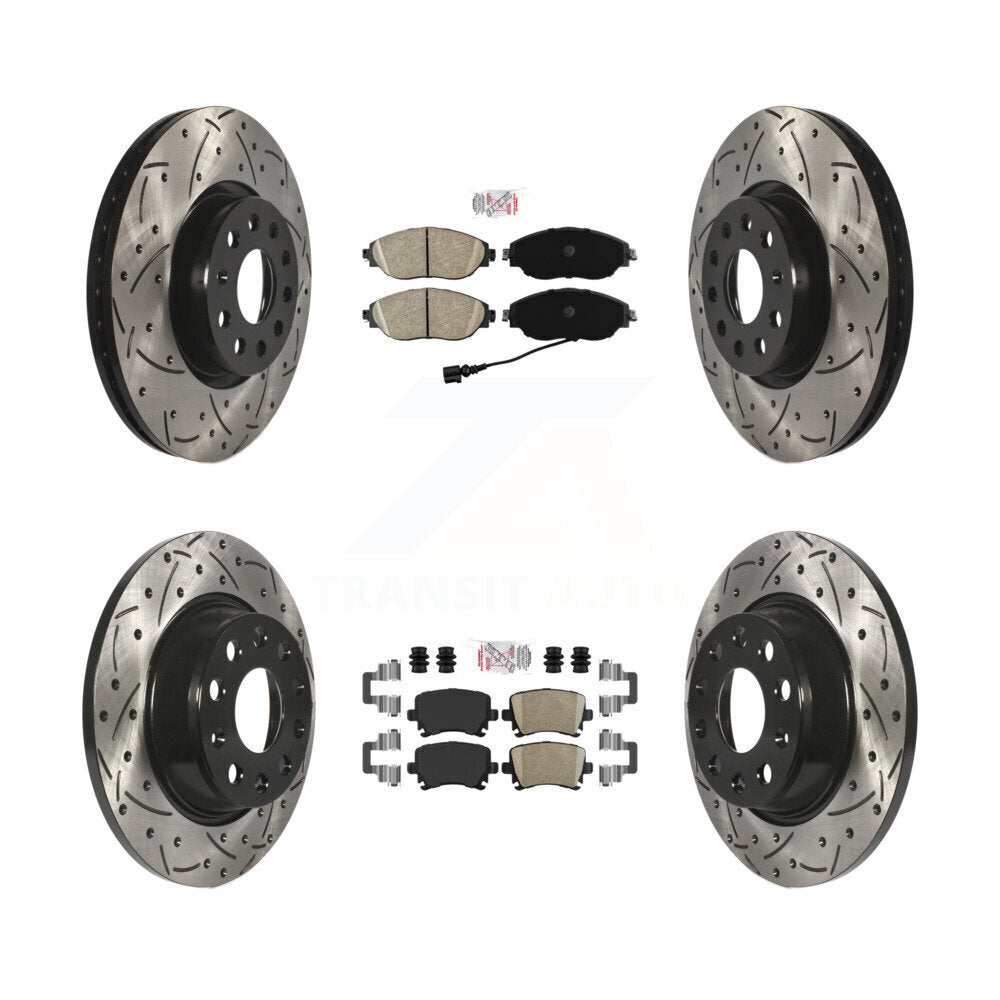 Transit Auto KDA-102561 Disc Brake Kit for 2017 Volkswagen CC - Front and Rear product image