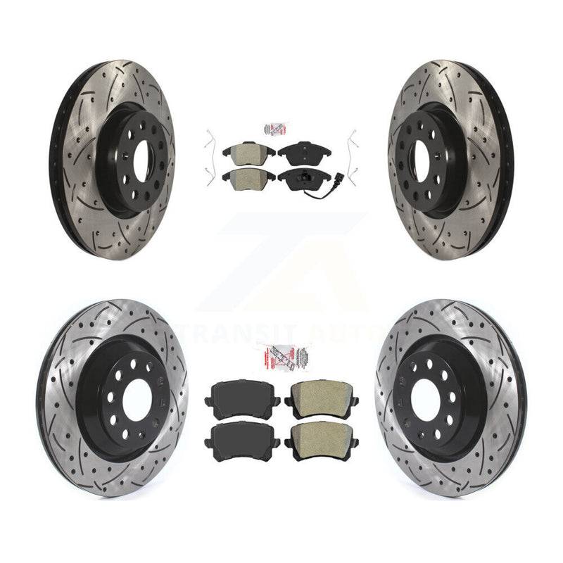 Transit Auto KDA-102563 Disc Brake Kit for 2009-2010 Volkswagen Passat CC - Front and Rear product image