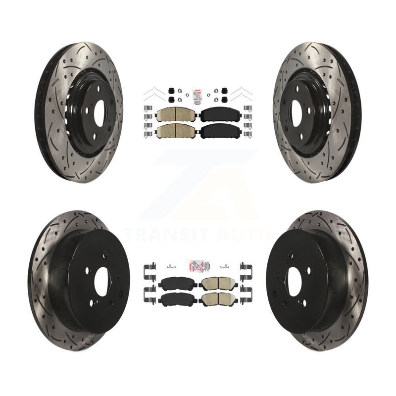 Transit Auto KDA-102609 Disc Brake Kit for 2014 Toyota Highlander - Front and Rear product image