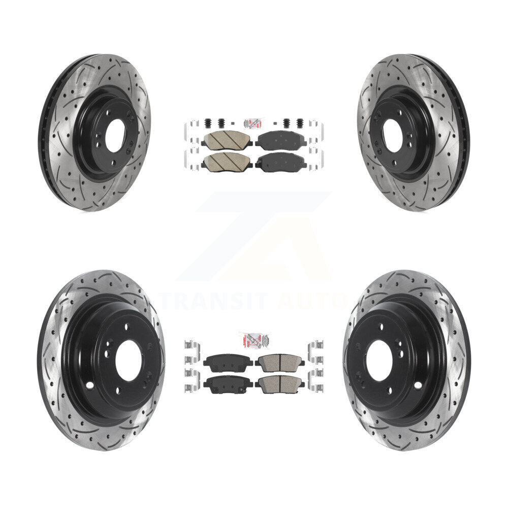 Transit Auto KDA-102617 Disc Brake Kit for 2012 Hyundai Genesis - Front and Rear product image