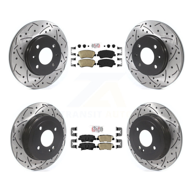 Transit Auto KDA-102623 Disc Brake Kit for 2012-2018 Kia Rio, Hyundai Accent - Front and Rear product image