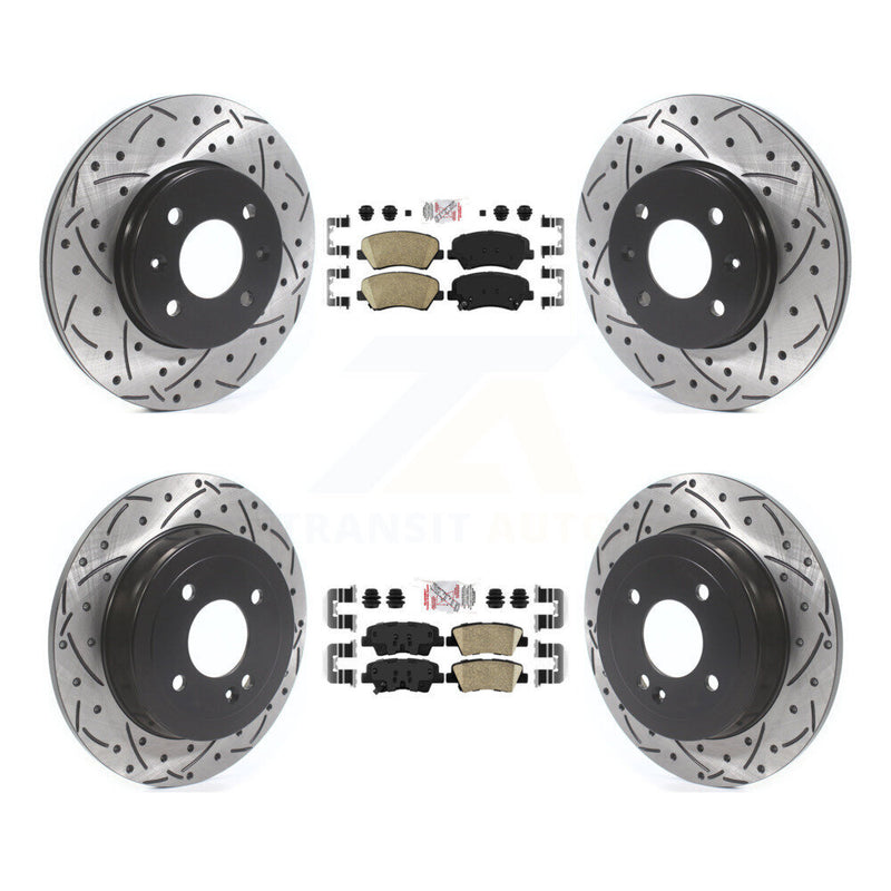 Transit Auto KDA-102624 Disc Brake Kit for 2012-2018 Kia Rio, Hyundai Accent - Front and Rear product image