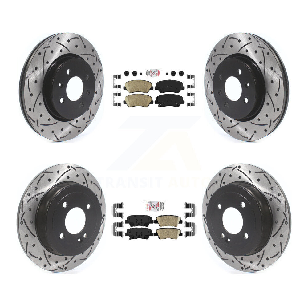 Transit Auto KDA-102625 Disc Brake Kit for 2012-2017 Kia Rio - Front and Rear product image