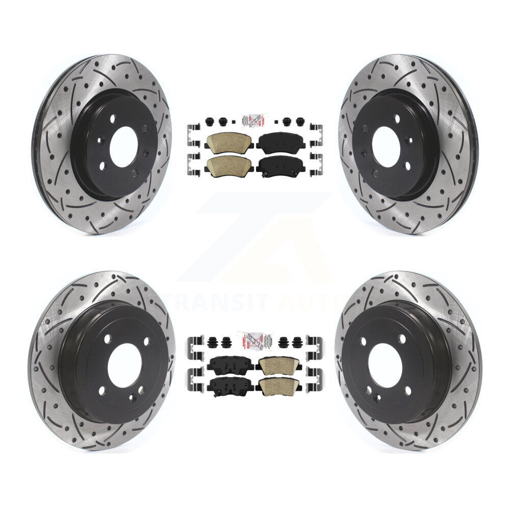 Transit Auto KDA-102626 Disc Brake Kit for 2012-2017 Kia Rio - Front and Rear product image