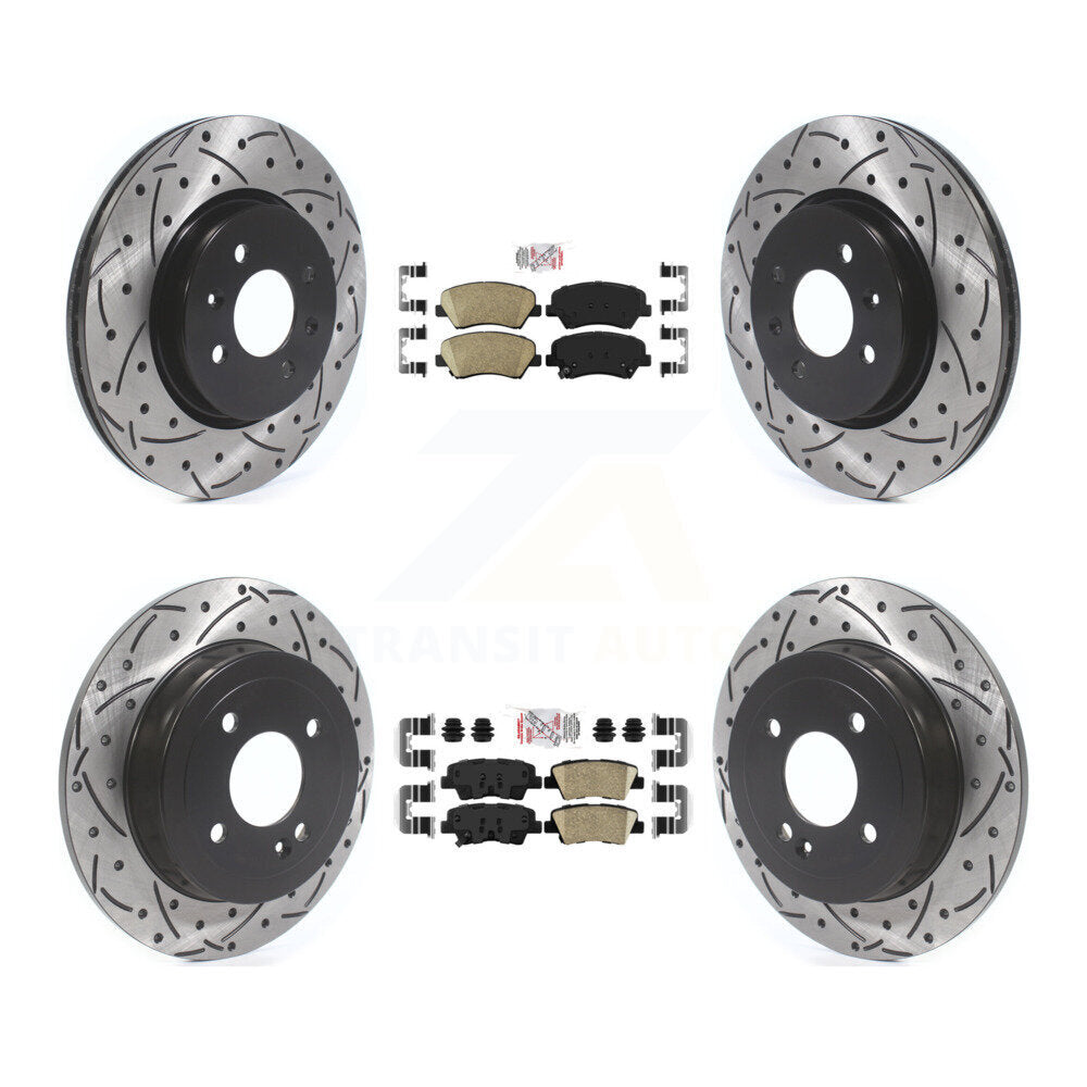 Transit Auto KDA-102627 Disc Brake Kit for 2012-2017 Kia Rio - Front and Rear product image