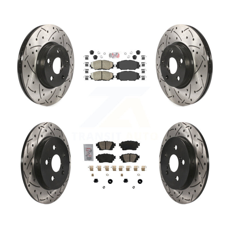 Transit Auto KDA-102634 Disc Brake Kit for 2019 Toyota Corolla - Front and Rear product image