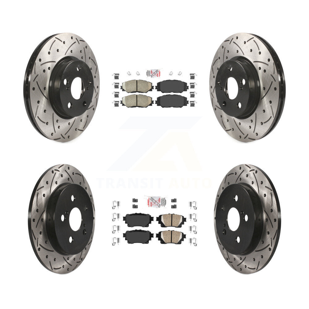 Transit Auto KDA-102637 Disc Brake Kit for 2019 Toyota Corolla - Front and Rear product image