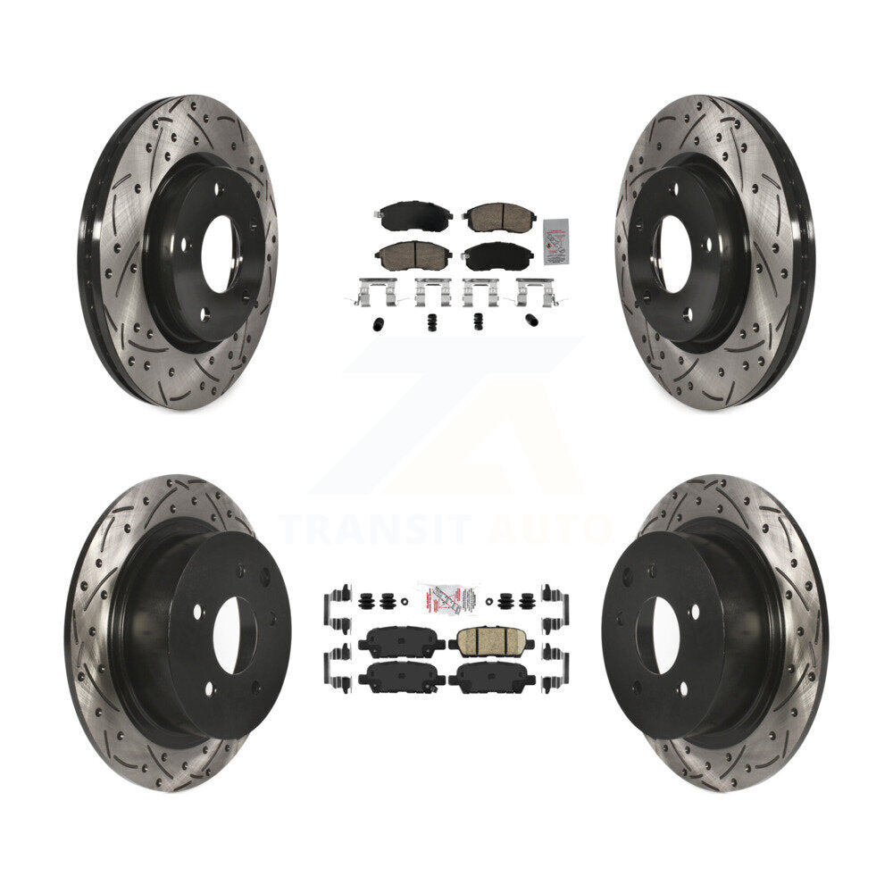 Transit Auto KDA-102642 Disc Brake Kit for 2013-2019 Nissan Sentra - Front and Rear product image