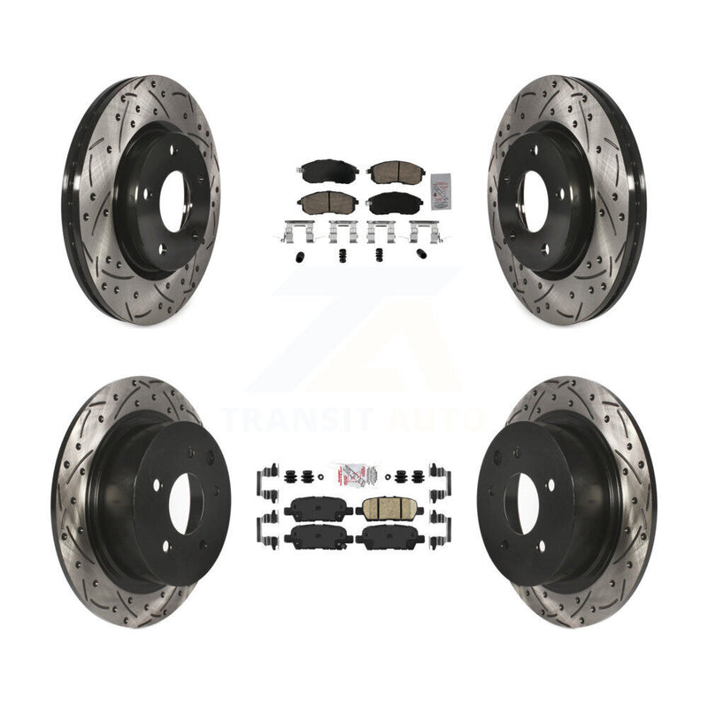 Transit Auto KDA-102642 Disc Brake Kit for 2013-2019 Nissan Sentra - Front and Rear product image