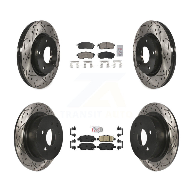 Transit Auto KDA-102643 Disc Brake Kit for 2013-2019 Nissan Sentra - Front and Rear product image