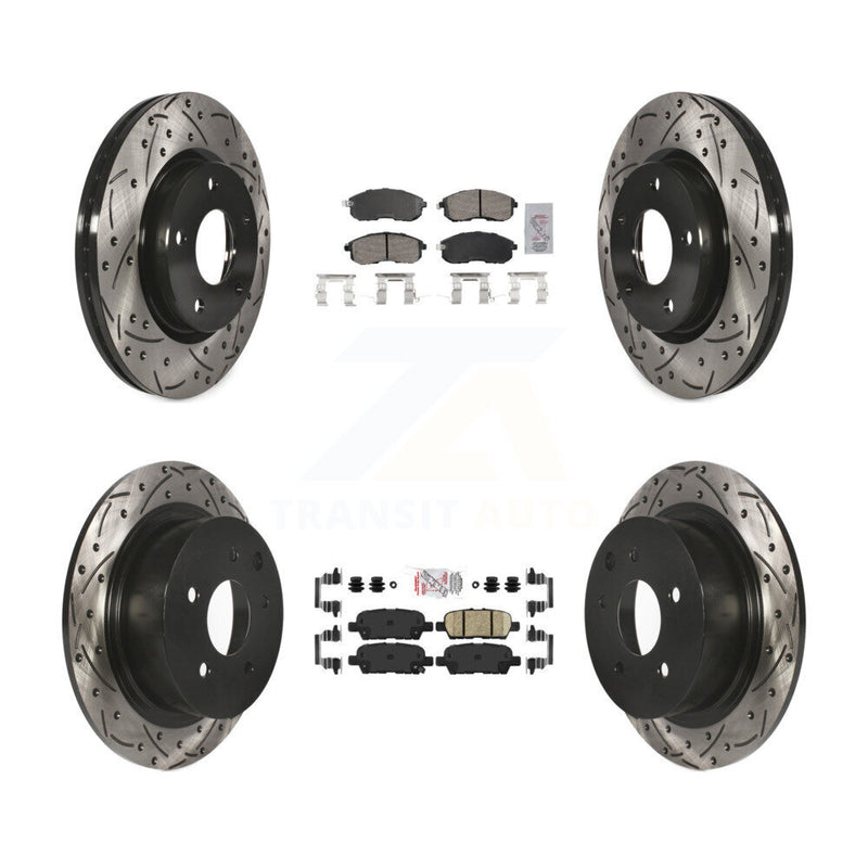 Transit Auto KDA-102644 Disc Brake Kit for 2013-2019 Nissan Sentra - Front and Rear product image