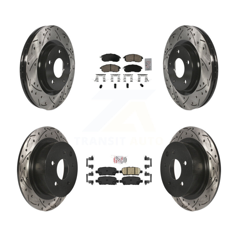 Transit Auto KDA-102645 Disc Brake Kit for 2017-2019 Nissan Sentra - Front and Rear product image