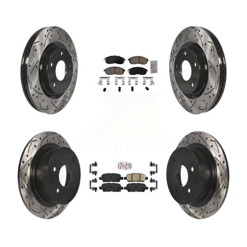 Transit Auto KDA-102645 Disc Brake Kit for 2017-2019 Nissan Sentra - Front and Rear product image