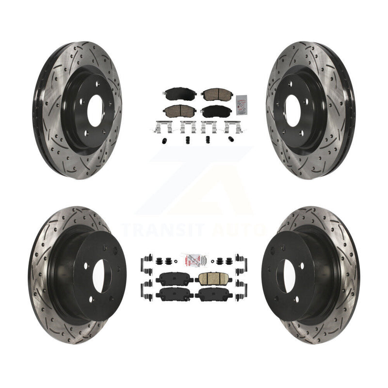 Transit Auto KDA-102646 Disc Brake Kit for 2017-2019 Nissan Sentra - Front and Rear product image