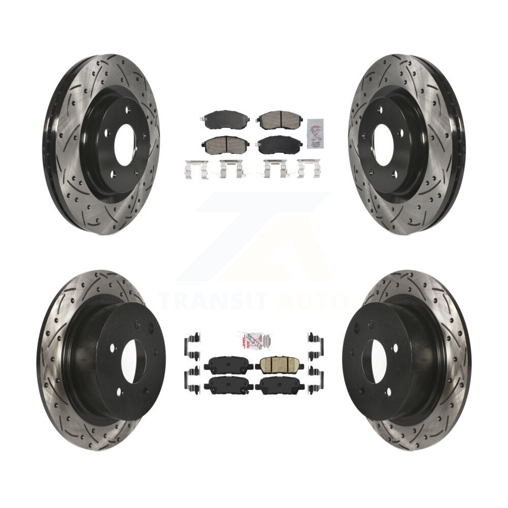 Transit Auto KDA-102647 Disc Brake Kit for 2017-2019 Nissan Sentra - Front and Rear product image