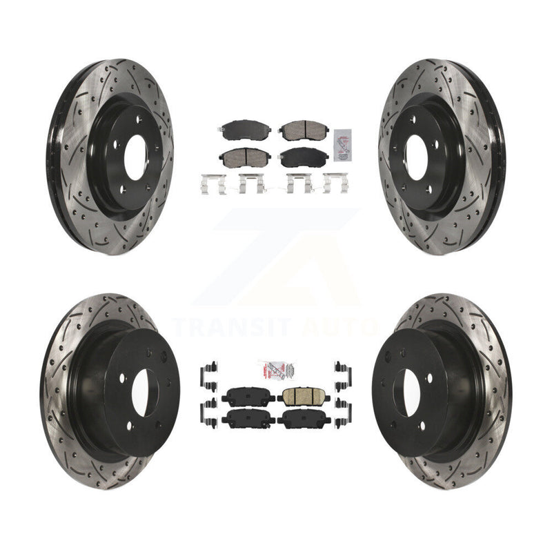 Transit Auto KDA-102647 Disc Brake Kit for 2017-2019 Nissan Sentra - Front and Rear product image